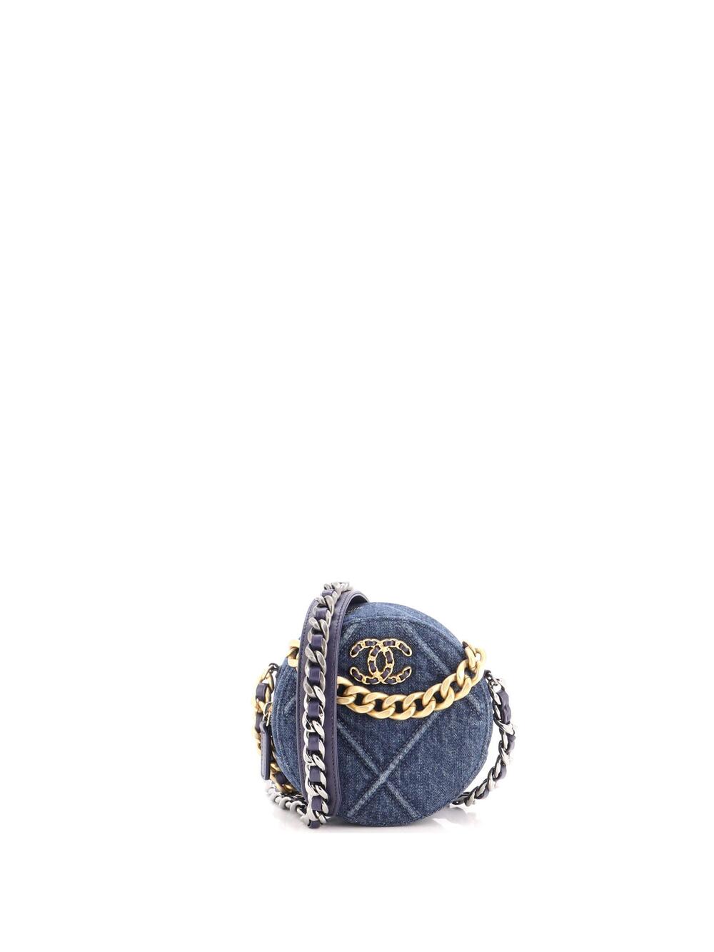 Chanel 19 Round Clutch With Chain #299253C26B